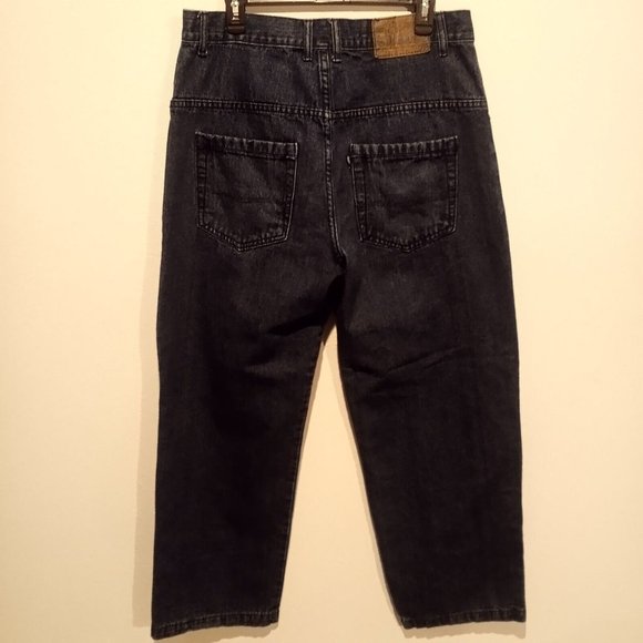 Joker Wide Leg Baggy Denim Blue Jeans Size 36×30 Dark Wash - Picture 5 of 10